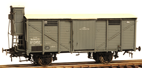 Ferro Train 855-052 - Austrian KkStB Gg 14052 Closed goods waggon, brakeman cab